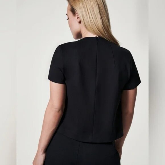NWT SPANX The Perfect Funnel Top in Very Black l Size Small - Picture 2 of 8